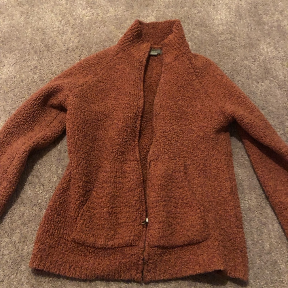Orange zip up